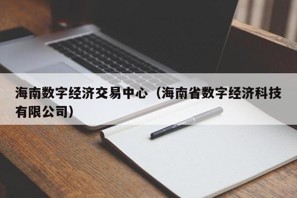 海南数字经济交易中心（海南省数字经济科技有限公司）